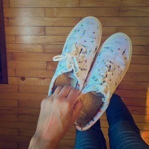 Keds x rifle paper co “anchor sun girls” size 8